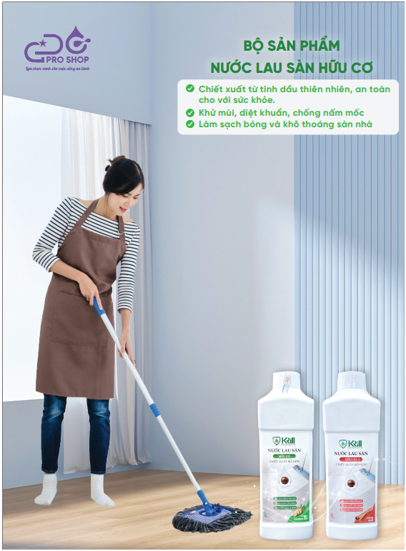 Nước lau sàn hữu cơ hương quế 1000ml